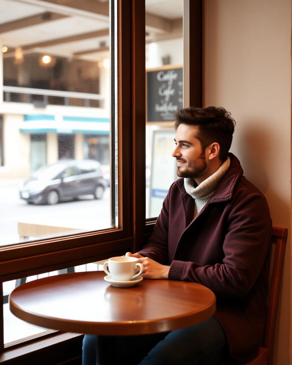 Customer at window